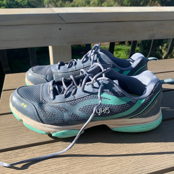 Ryka Shoes - Women’s Ryka Devotion walking athletic running shoe trainer blue gray 10W